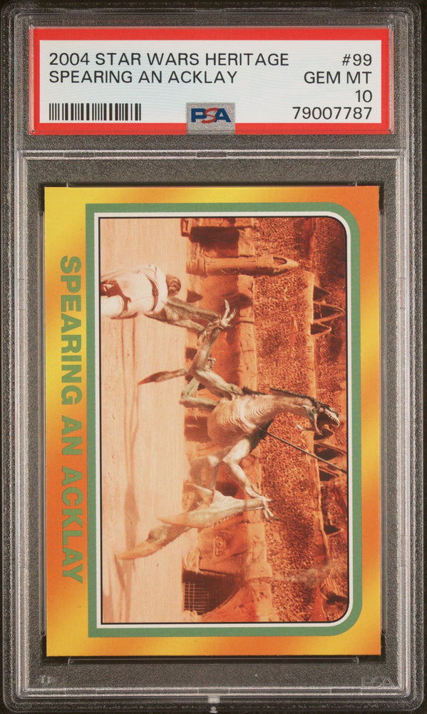 2004 STAR WARS HERITAGE SPEARING AN ACKLAY  #99 - PSA 10 (Online Order Only)