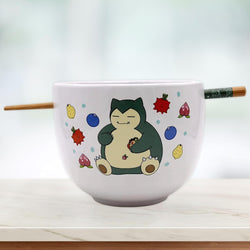 Snorlax with Berries (Pokemon) 5" Ceramic Bowl with Chopsticks (ONLINE ORDER ONLY)