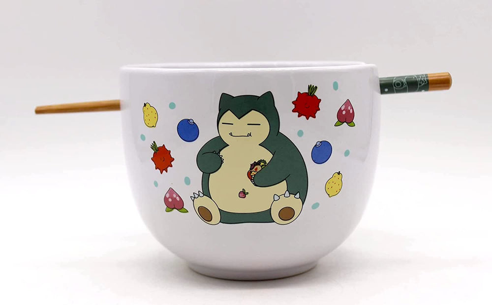 Snorlax with Berries (Pokemon) 5" Ceramic Bowl with Chopsticks (ONLINE ORDER ONLY)