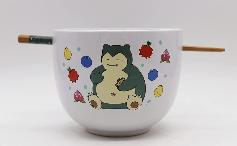 Snorlax with Berries (Pokemon) 5" Ceramic Bowl with Chopsticks (ONLINE ORDER ONLY)