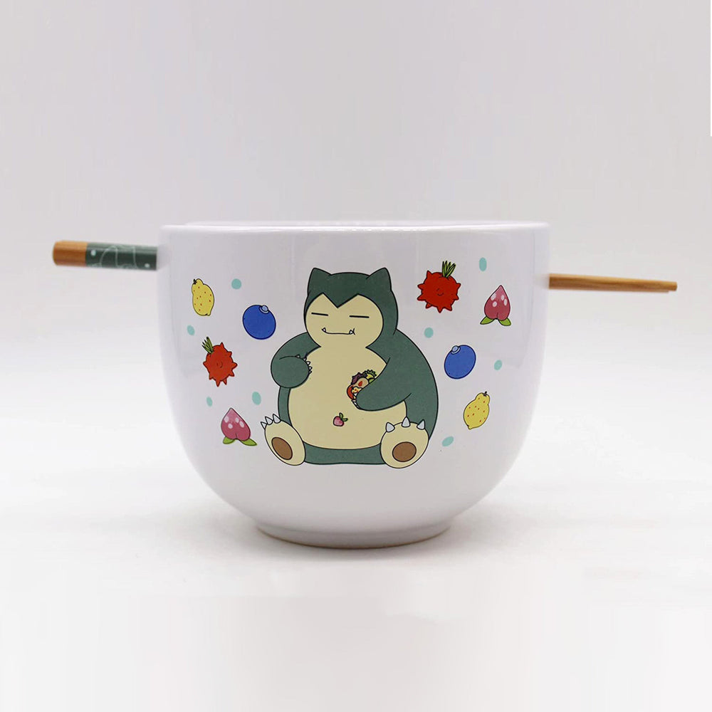 Snorlax with Berries (Pokemon) 5" Ceramic Bowl with Chopsticks (ONLINE ORDER ONLY)