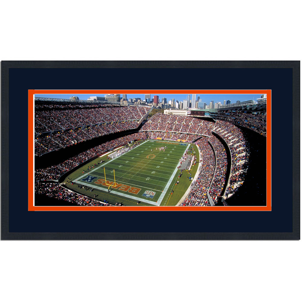 Framed Soldier Field Chicago Bears 16x24 Football Photo Professionally Matted