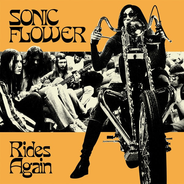 SONIC FLOWER - Rides Again (Cornetto Yellow With Black Stripes Vinyl) [Vinyl] (ONLINE ORDER ONLY)