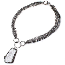 Sparkling Black Gold Drusy Necklace (ONLINE ORDER ONLY)