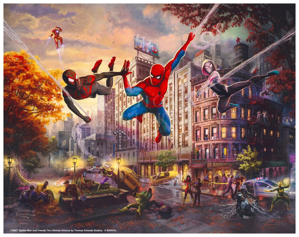 Spider-Man Ultimate Alliance - Marvel Thomas Kinkade Framed Art Print (ONLINE ORDER ONLY)