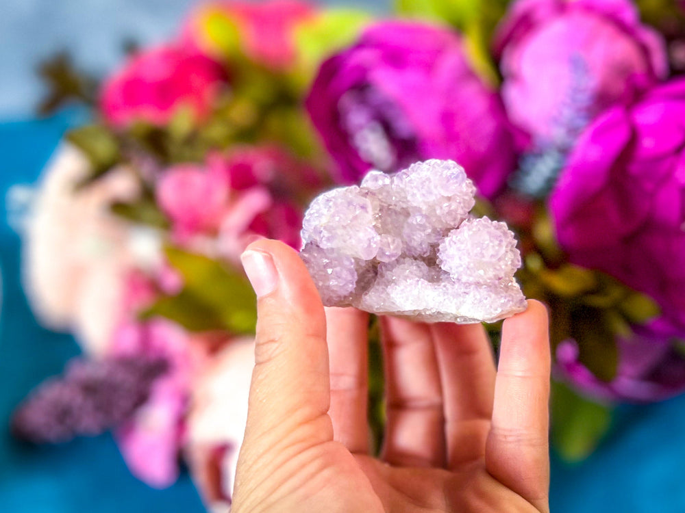 Ethically Sourced Spirit Amethyst Quartz Clusters, Cactus Quartz (ONLINE ORDER ONLY)