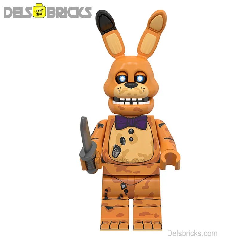 Spring Bonnie Five Nights At Freddys Movie Lego Minifigures custom toys (ONLINE ORDER ONLY)