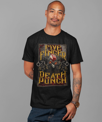 Five Finger Death Punch Barrels Jumbo Print T-shirt [] (ONLINE ORDER ONLY)