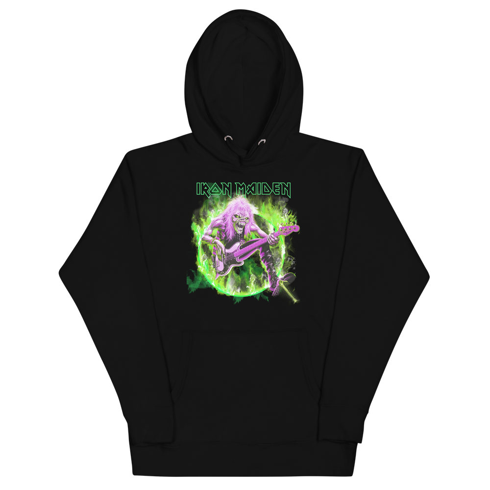 Iron Maiden Green Guitar Classic Hoodie [Apparel] (ONLINE ORDER ONLY)