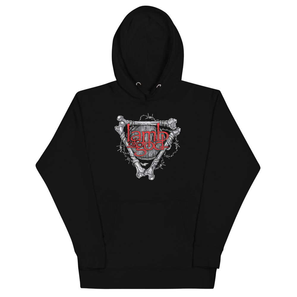 Lamb of God Bones Classic Hoodie [Apparel] (ONLINE ORDER ONLY)