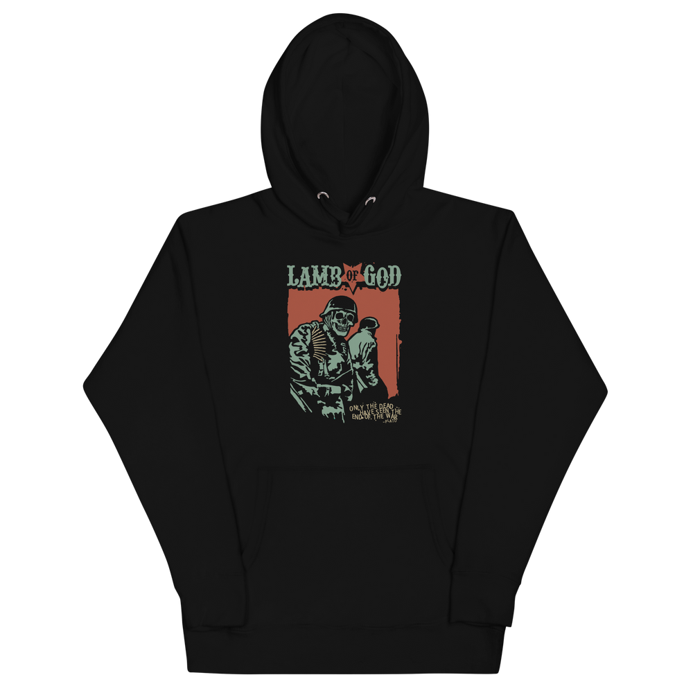 Lamb of God Skeleton Army Plato Quote Classic Hoodie [Apparel] (ONLINE ORDER ONLY)