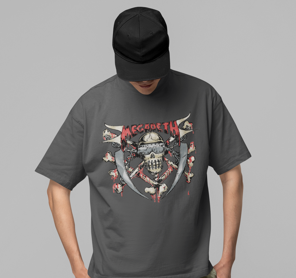 MegaDeth - Hand Painted Vic Jumbo Print T-Shirt [Apparel] (ONLINE ORDER ONLY)