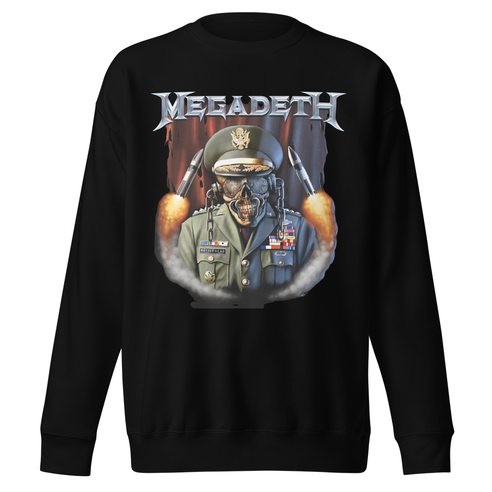 MegaDeth - Rattlehead Vic Jumbo Print Sweatshirt [] (ONLINE ORDER ONLY)