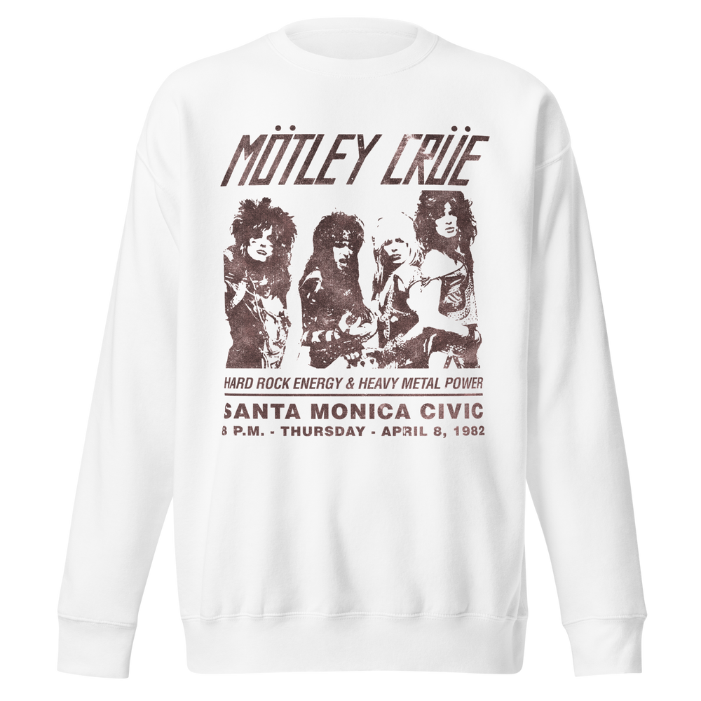 Motley Crue '82 Santa Monica Jumbo Print Sweatshirt [Apparel] (ONLINE ORDER ONLY)