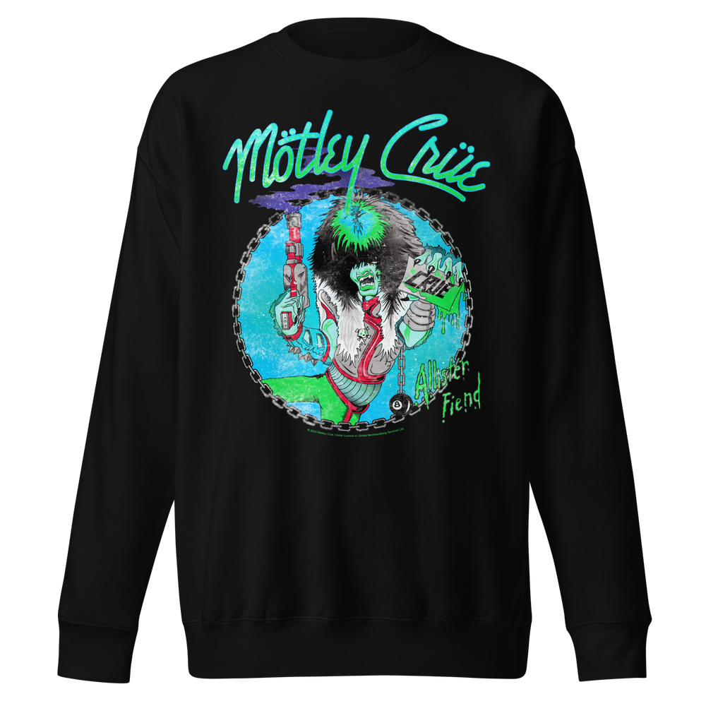 Motley Crue Turquoise Allister Jumbo Print Sweatshirt [] (ONLINE ORDER ONLY)