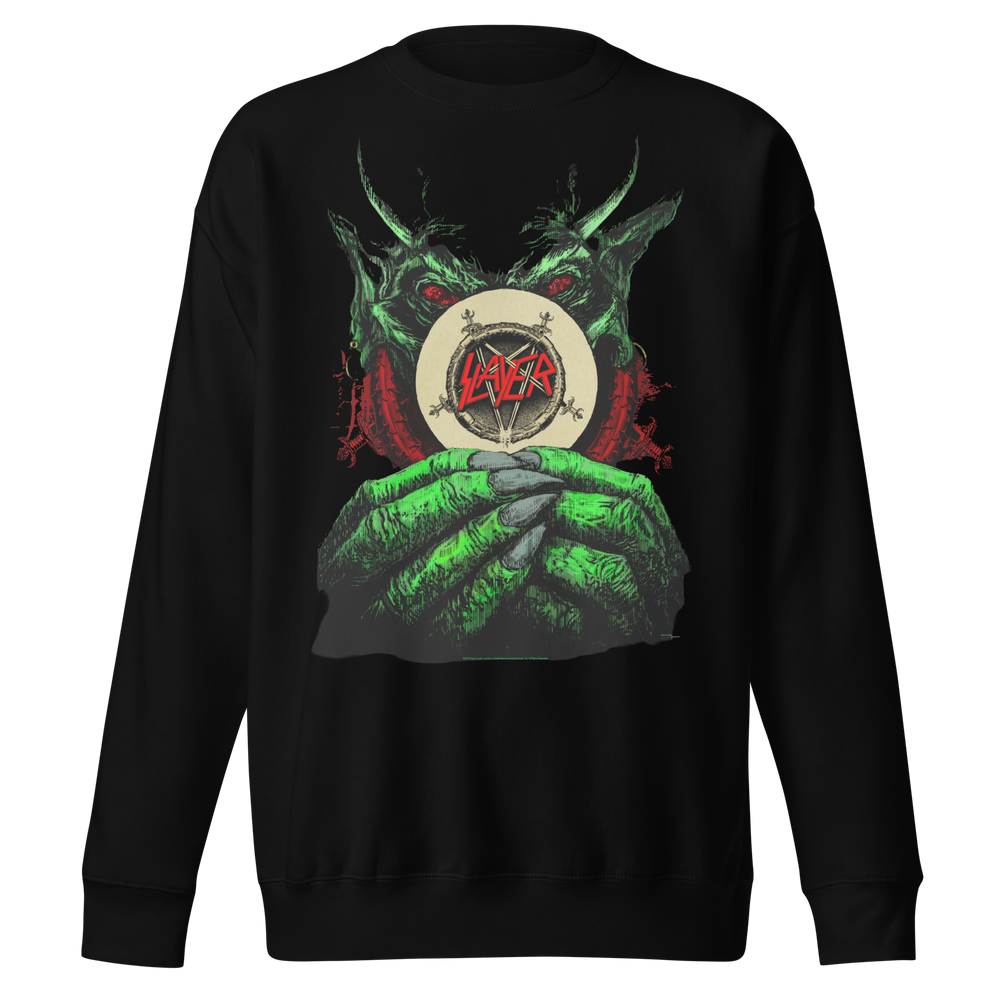 Slayer Demon Hands Vintage Jumbo Print Sweatshirt [] (ONLINE ORDER ONLY)
