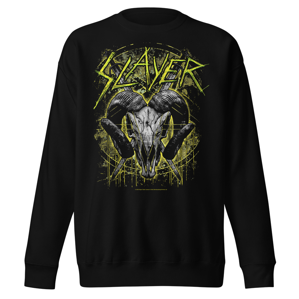 Slayer Ram Horns Jumbo Print Sweatshirt [] (ONLINE ORDER ONLY)