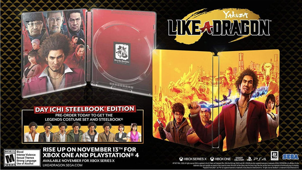 Yakuza: Like A Dragon Day Ichi Steelbook Edition (Playstation 4) (Online Order Only)