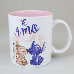 Stitch & Angel "Te Amo" (Lilo & Stitch) Disney 20oz Ceramic Mug (ONLINE ORDER ONLY)