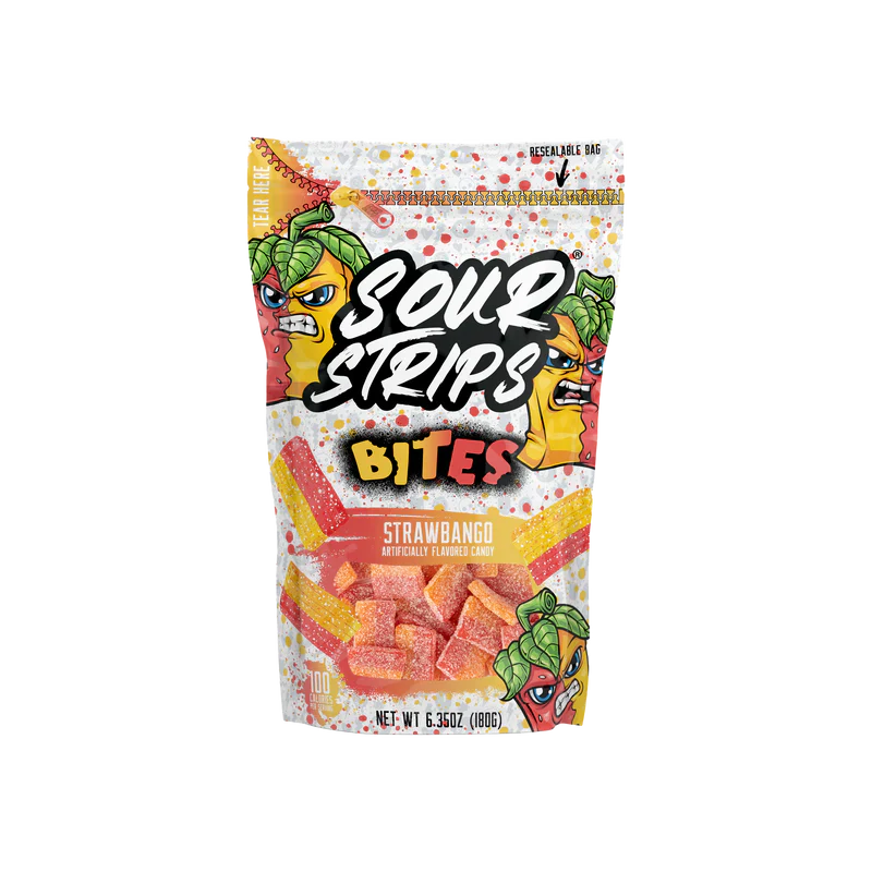 Sour Strips Bites Strawbango (180g) (ONLINE ORDER ONLY)