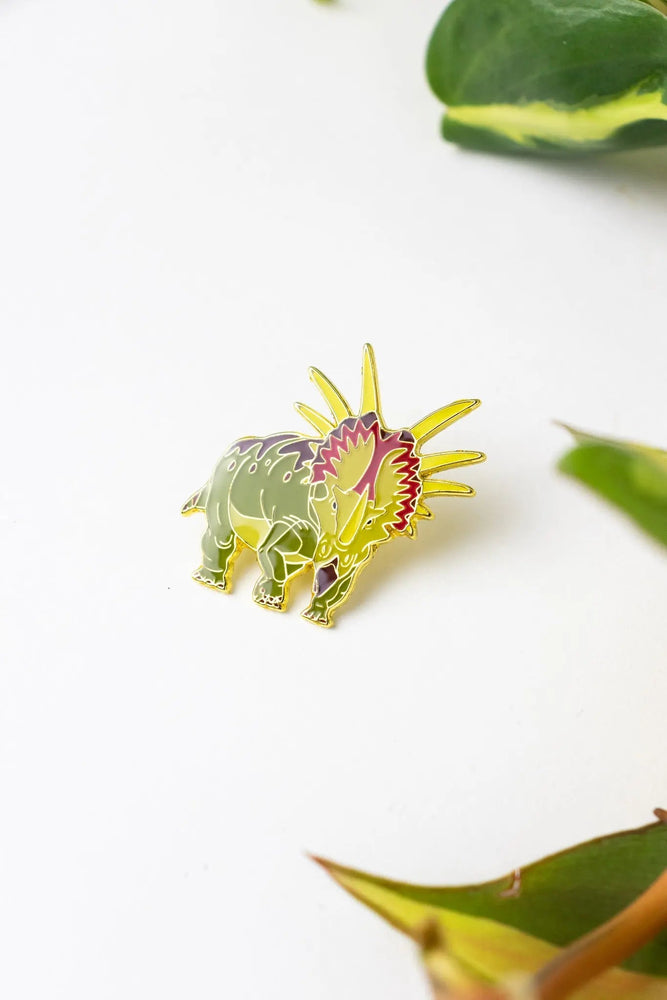 Styracosaurus Enamel Pin (Styracosaurus albertensis)