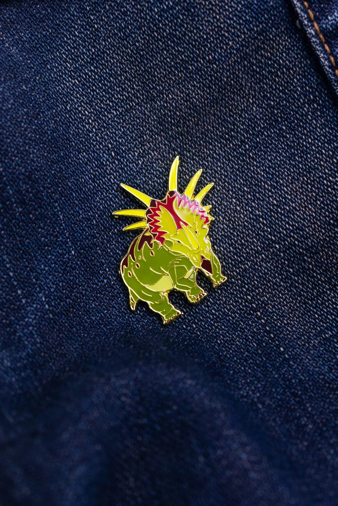 Styracosaurus Enamel Pin (Styracosaurus albertensis)