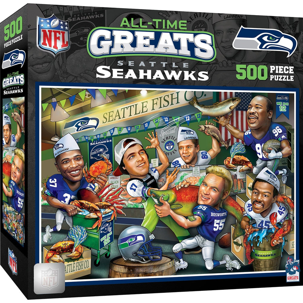 Seattle Seahawks - All-Time Greats 500 Piece Jigsaw Puzzle