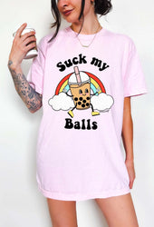 Sucks My Balls Boba Tee (ONLINE ORDER ONLY)