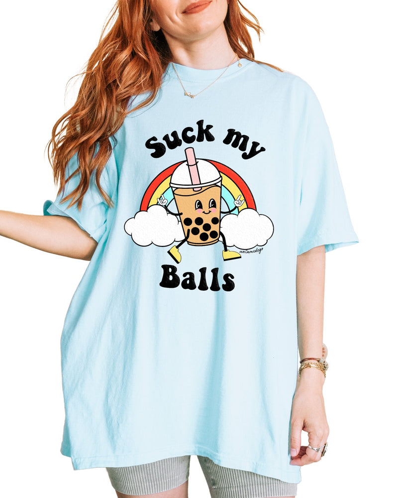 Sucks My Balls Boba Tee (ONLINE ORDER ONLY)