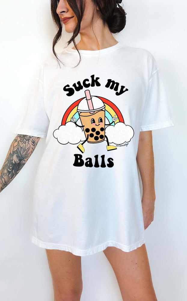 Sucks My Balls Boba Tee (ONLINE ORDER ONLY)