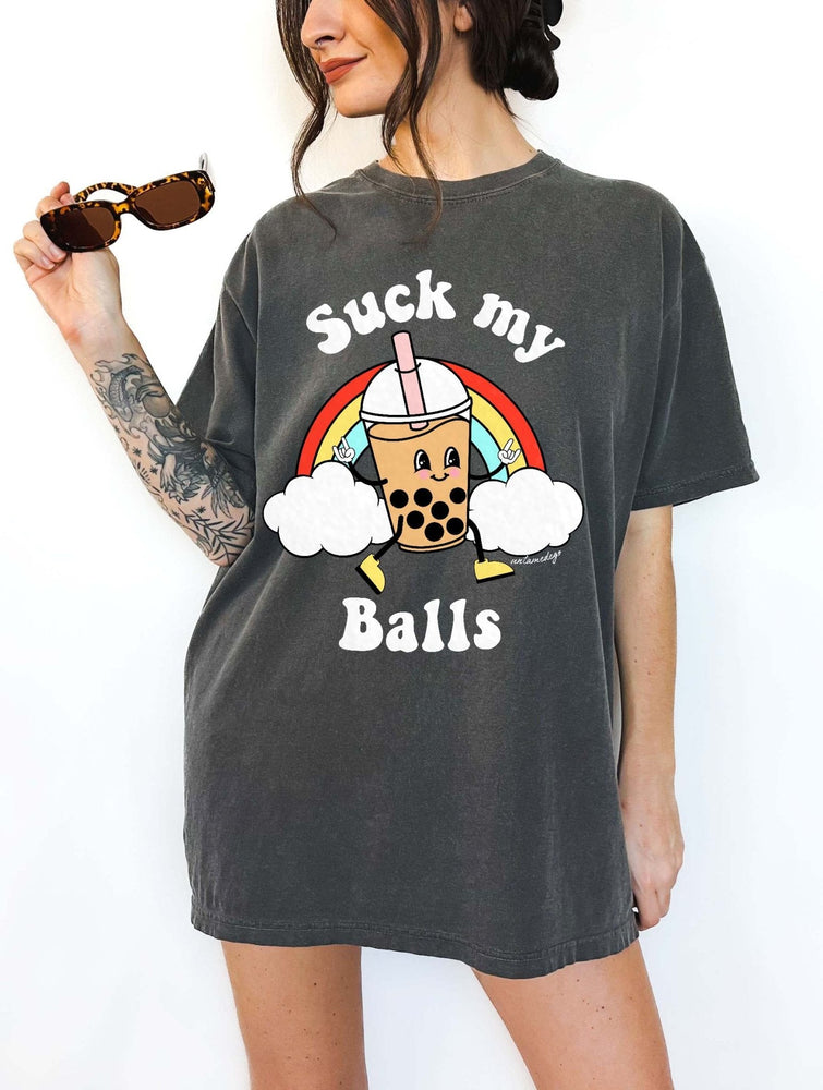 Sucks My Balls Boba Tee (ONLINE ORDER ONLY)