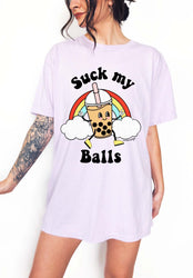 Sucks My Balls Boba Tee (ONLINE ORDER ONLY)