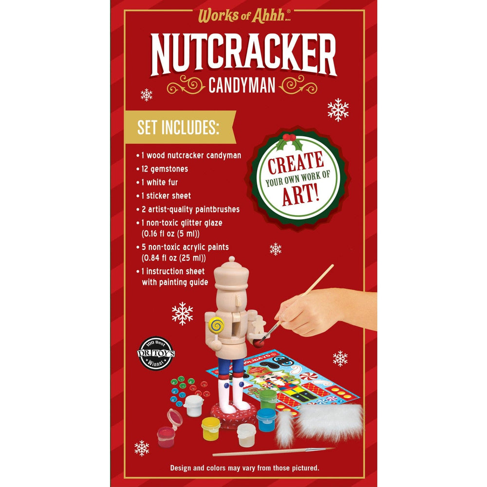 Holiday Craft Kit - Nutcracker Candyman Wood Craft & Paint Kit