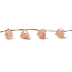 Sunstone Beads Top Drilled Trillion (Size - 6x6x6mm to 7x7x7mm) (ONLINE ORDER ONLY)