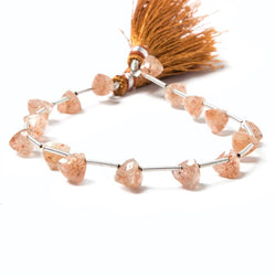 Sunstone Beads Top Drilled Trillion (Size - 6x6x6mm to 7x7x7mm) (ONLINE ORDER ONLY)