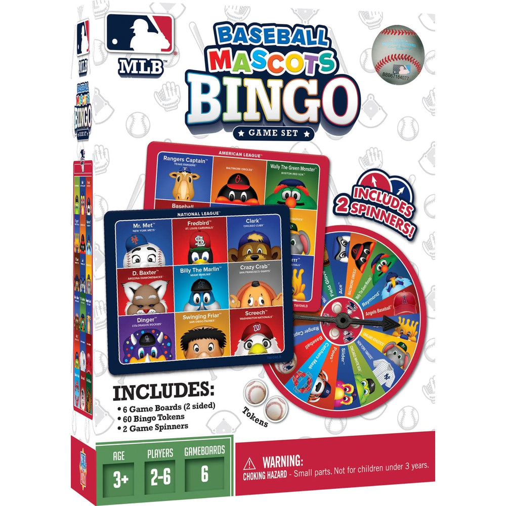 MLB Mascots Bingo Game
