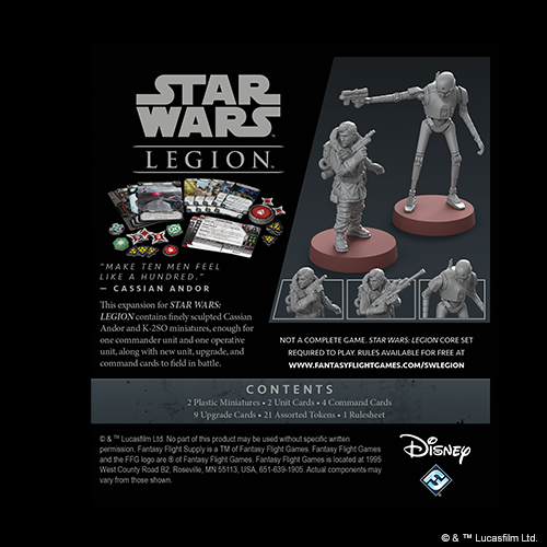 Star Wars: Legion - Cassian Andor and K-2SO Commander Expansion