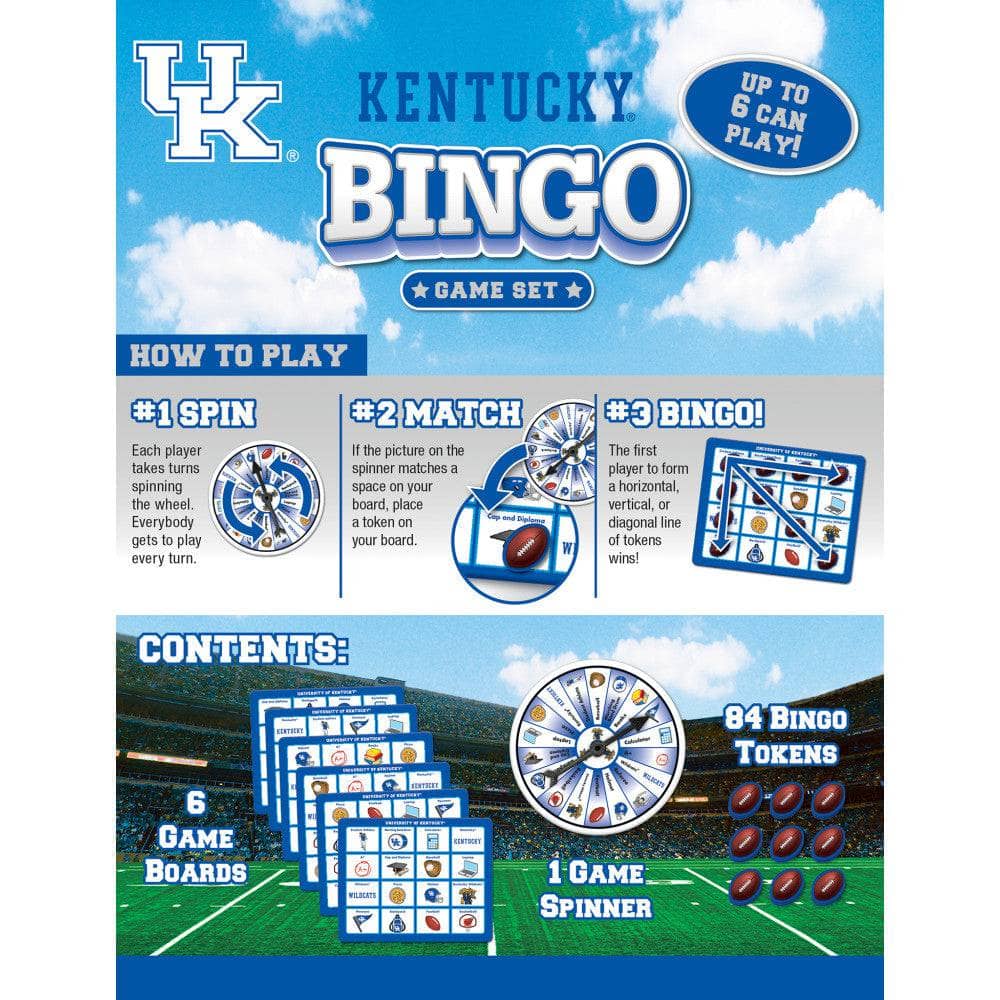 Kentucky Wildcats NCAA Bingo Game
