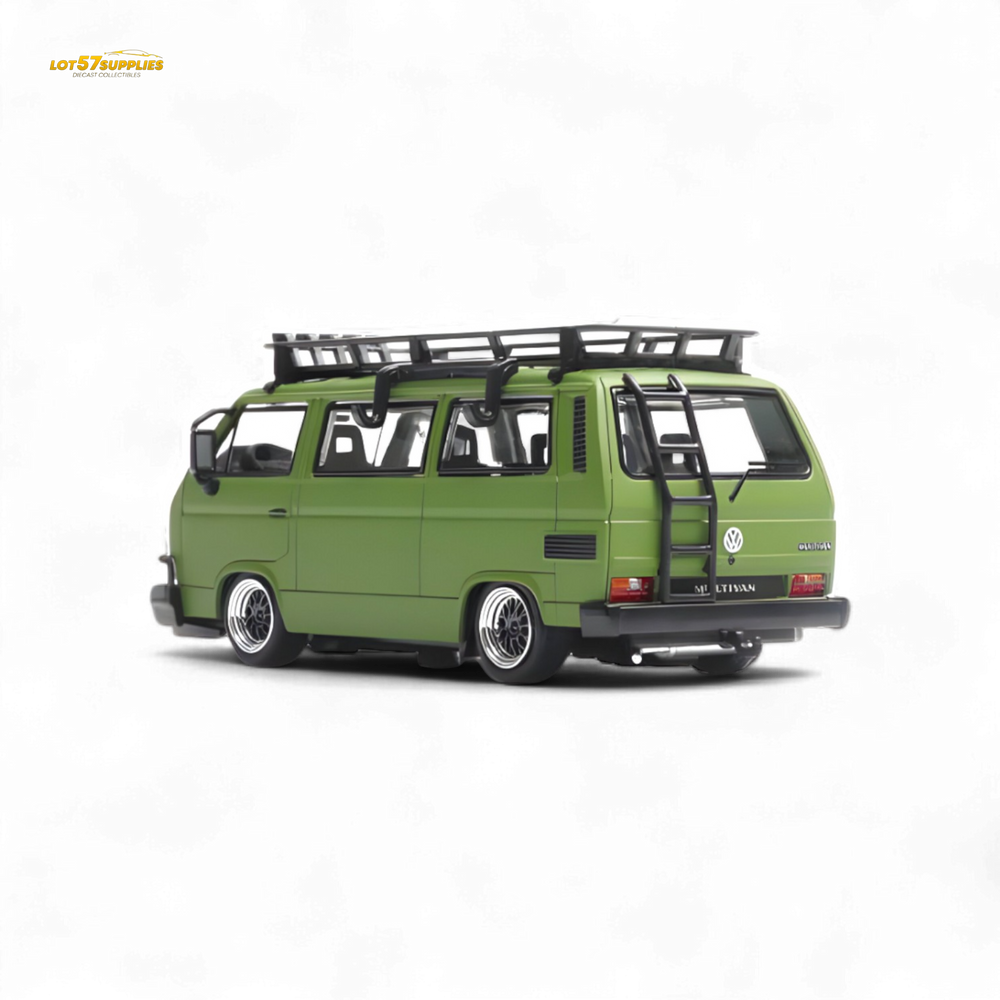 Mortal VW T3 Lowrider Military green - Accessories Included 1:64 (ONLINE ORDER ONLY)