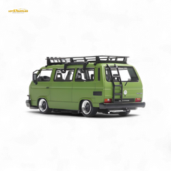 Mortal VW T3 Lowrider Military green - Accessories Included 1:64 (ONLINE ORDER ONLY)