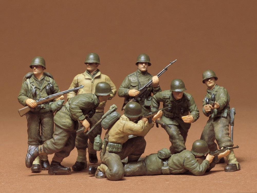 Tamiya 1/35 U.S. Infantry European Theater Miniature Plastic Model Kit (ONLINE ORDER ONLY)