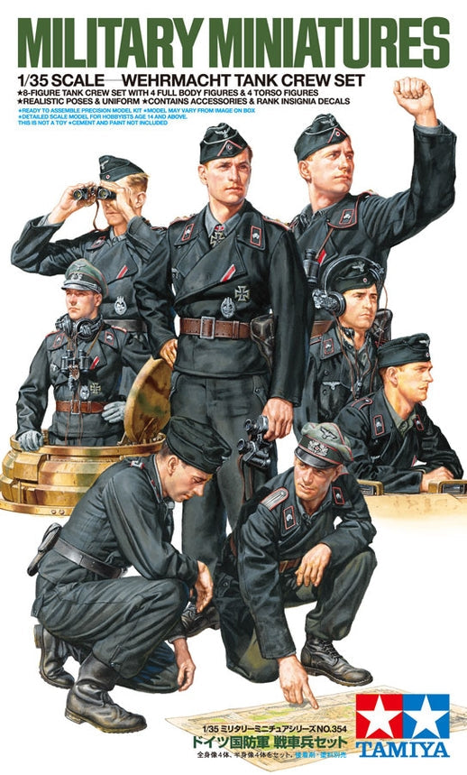 Tamiya 1/35 Wehrmacht Tank Crew Plastic Model Kit (ONLINE ORDER ONLY)