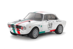 Tamiya RC 1/10 Touring Car Alfa Romeo Giulia Sprint, MB-01 GTA White Painted Body 47501 (ONLINE ORDER ONLY)