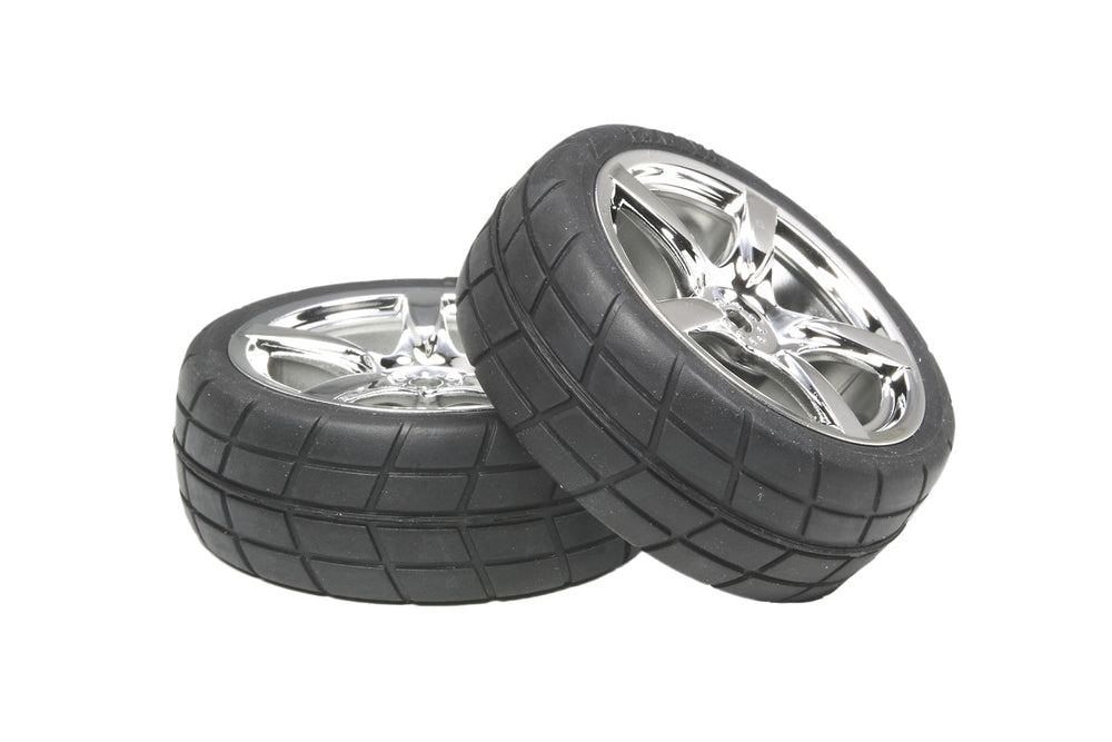 Tamiya RC 5 Spoke Metal Plated Wheels (ONLINE ORDER ONLY)
