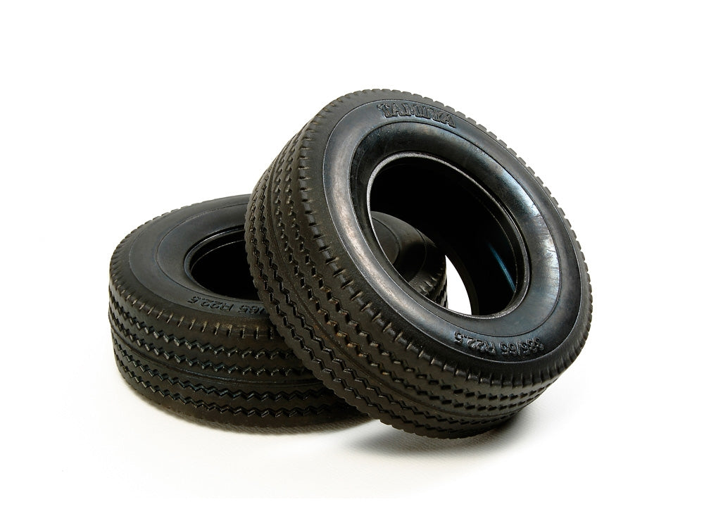 Tamiya RC Tractor Truck Tires, 2pcs, Hard, 30mm 56528 (ONLINE ORDER ONLY)
