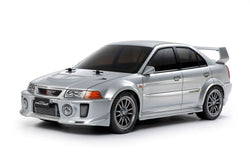 Tamiya 1/10 RC Mitsubishi Lancer Evo V kit, TT-02 Chassis 58713 (ONLINE ORDER ONLY)