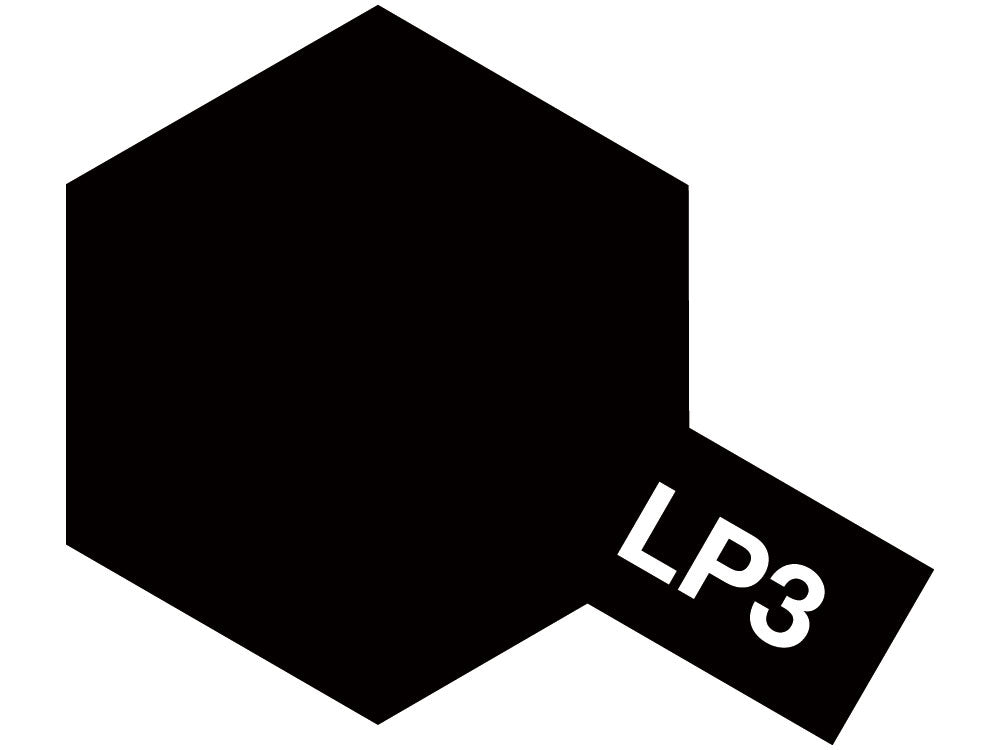 Tamiya Lacquer Paint LP-3 Flat Black 10ml Bottle (ONLINE ORDER ONLY)
