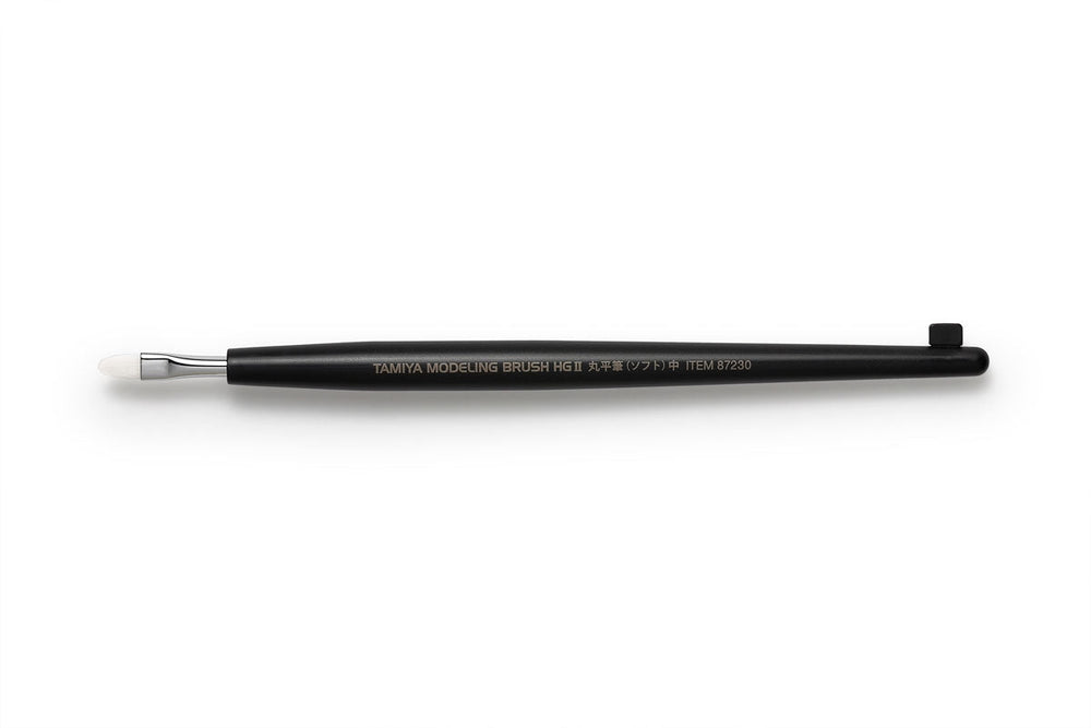 Tamiya Modeling Brush HG II Rounded Flat Brush Soft (Medium) 87230 (ONLINE ORDER ONLY)