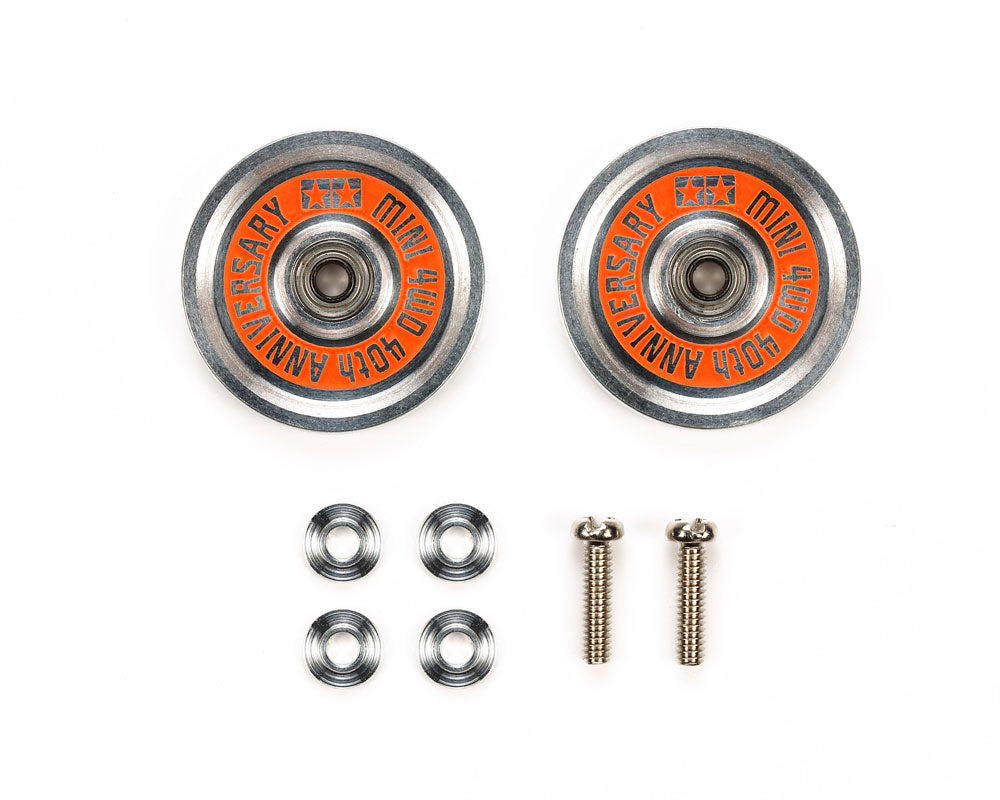 Tamiya JR 40th Anniversary HG 19mm Aluminum Ball Race Rollers (ONLINE ORDER ONLY)
