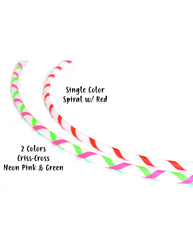HDPE & Polypro Beginner Hula Hoops with Colored Gaffer Tape - Best Seller (ONLINE ORDER ONLY)
